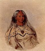 George Catlin Sha-KO-KA, Mandan Girl oil painting